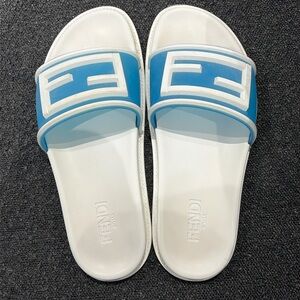 Fendi baguette rubber slides